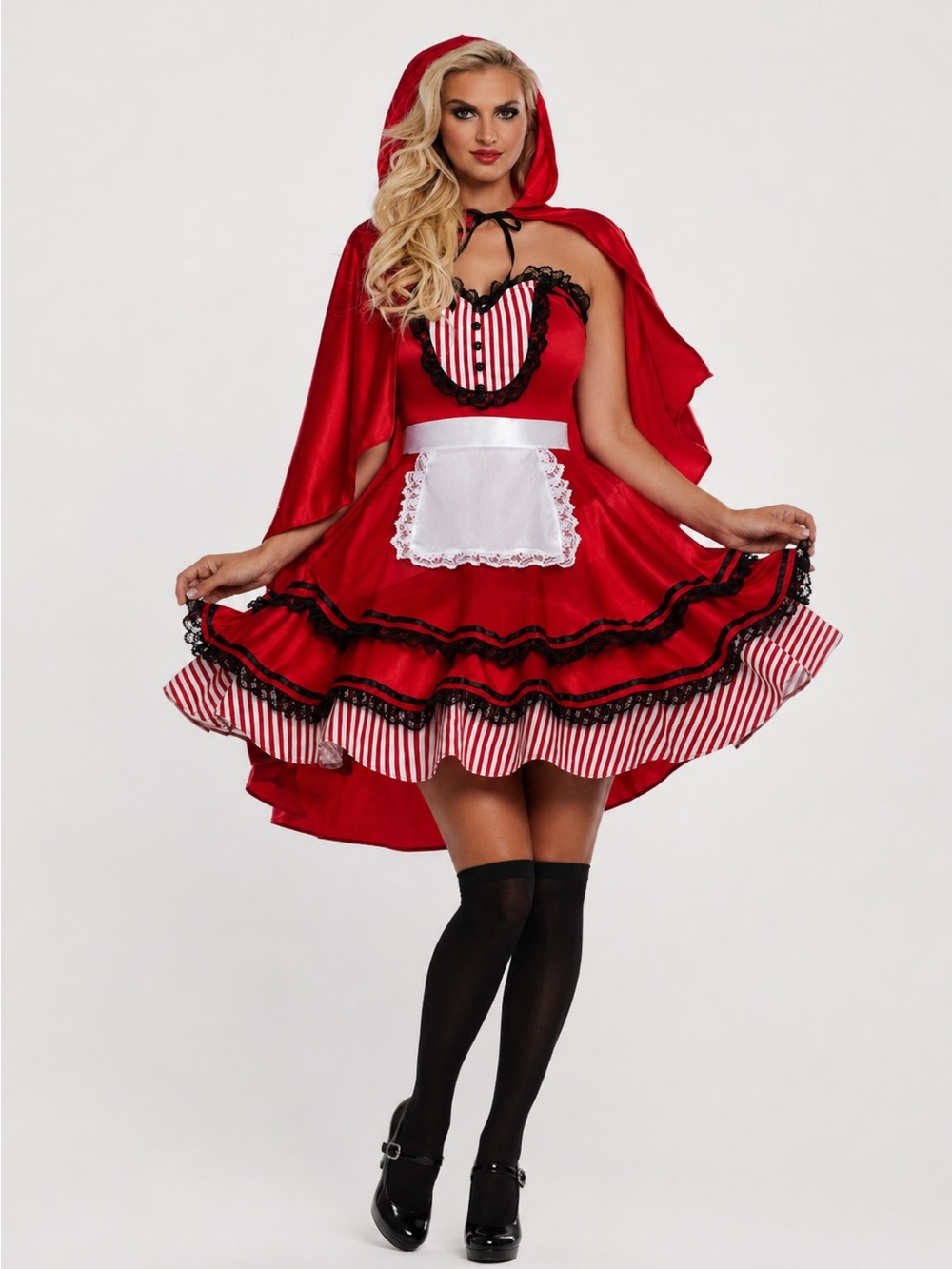 Party King Red Hodded Babe Red Riding Hood Costume NIB